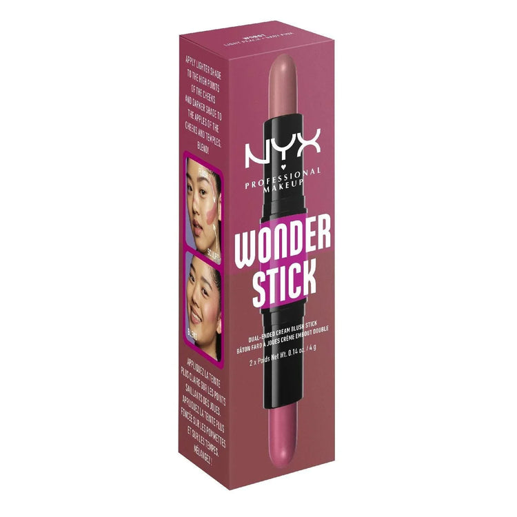 NYX Wonder Stick Cream Blush 01 - Light Peach And Baby Pink 0.28 Oz by NYX