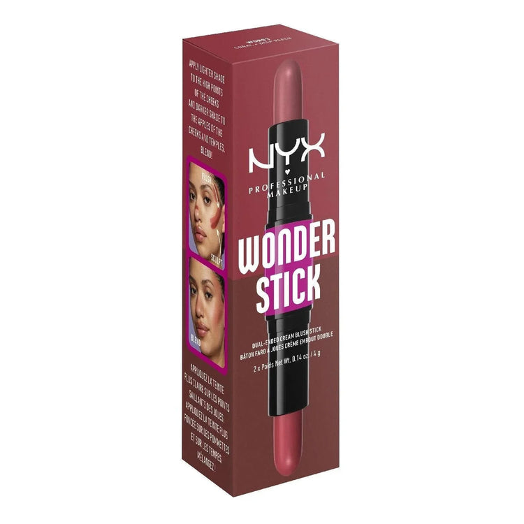 NYX Wonder Stick Cream Blush 03 - Coral And Deep Peach 0.28 Oz by NYX