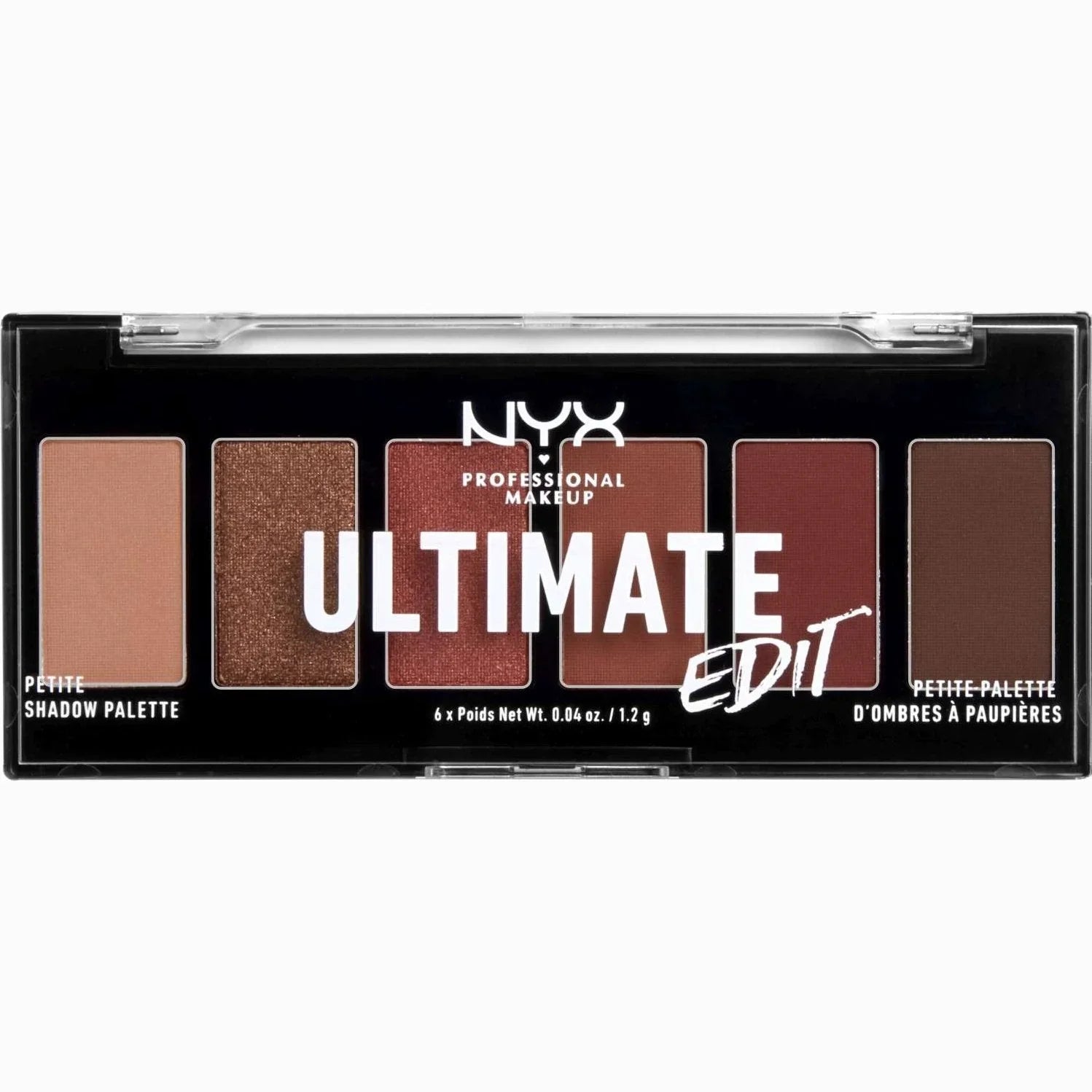 NYX Ultimate Edit Petite Shadow Palette Warm Neutrals 0.24 Oz by NYX
