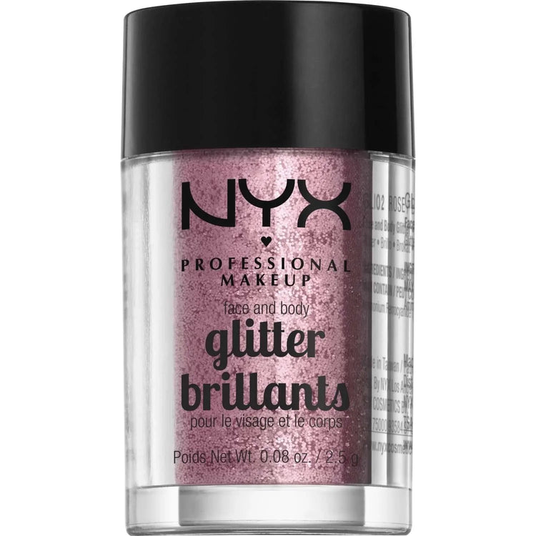 NYX Face And Body Glitter 02 - Rose 0.08 Oz by NYX