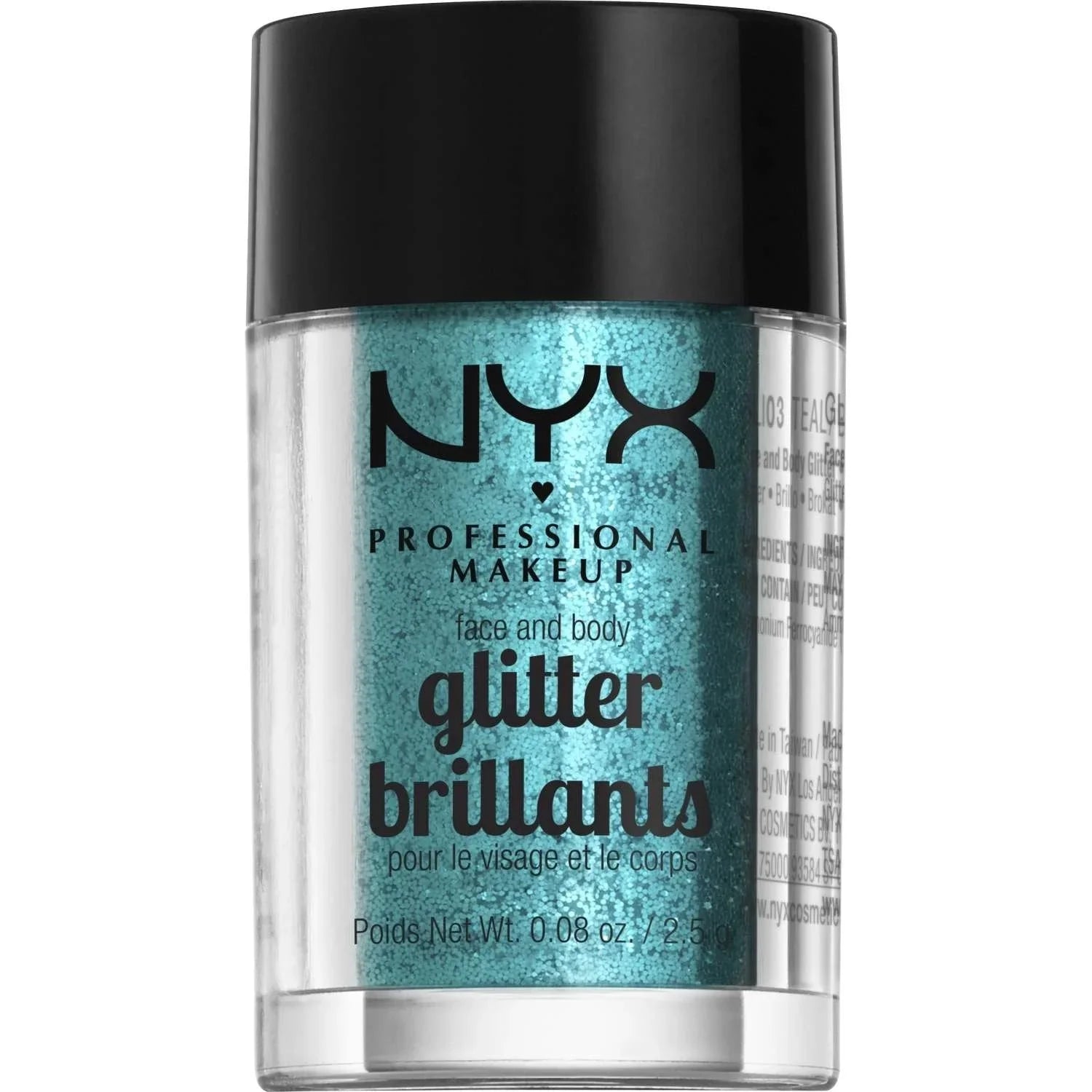 NYX Face And Body Glitter 03 - Teal 0.08 Oz by NYX