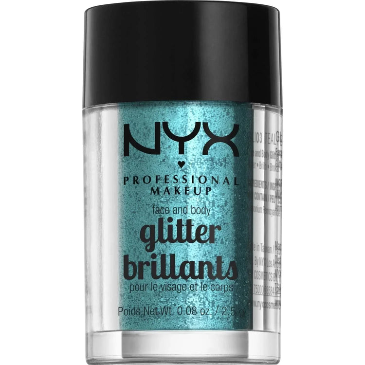 NYX Face And Body Glitter 03 - Teal 0.08 Oz by NYX