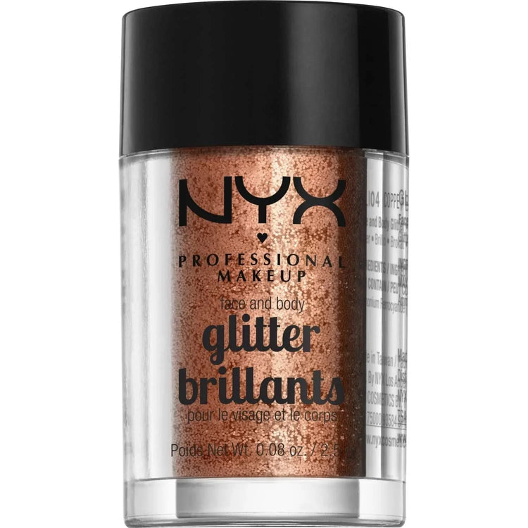NYX Face And Body Glitter 04 - Copper 0.08 Oz by NYX