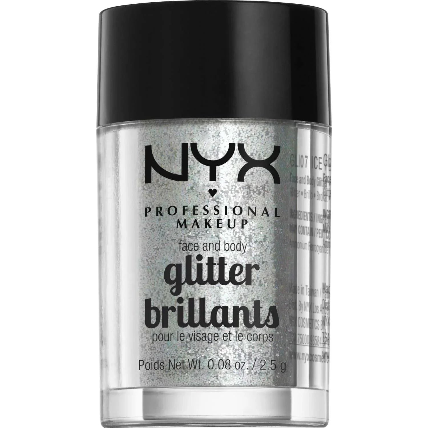 NYX Face And Body Glitter 07 - Ice 0.08 Oz by NYX