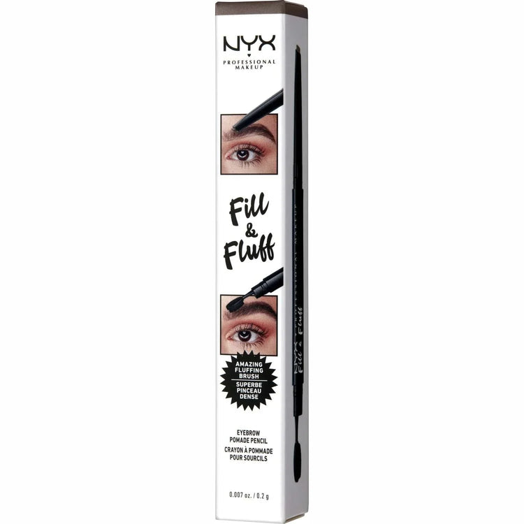 NYX Fill Fluff Eyebrow Pomade Pencil 04 - Chocolate 0.007 Oz by NYX