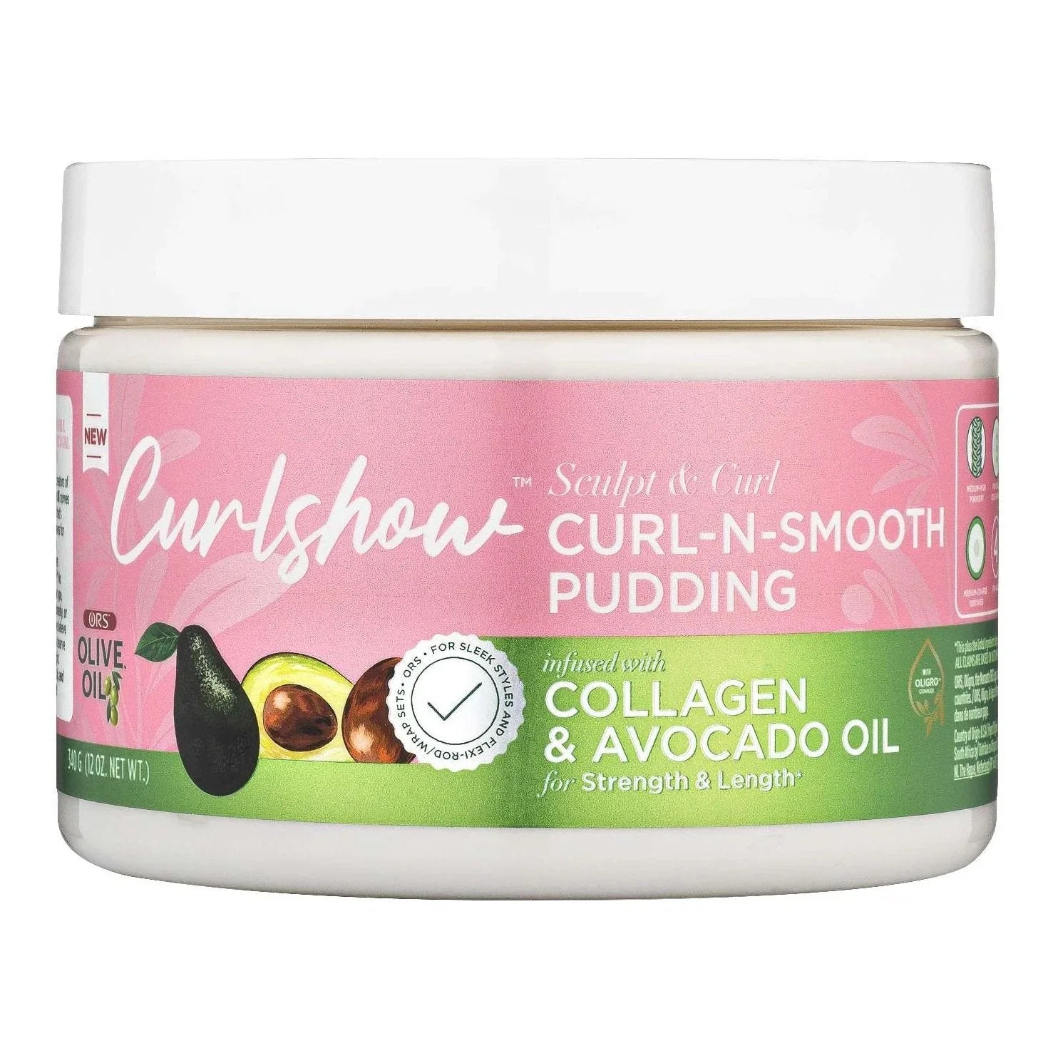 Ors Curl Show Curl-N-Smooth Pudding 12 Oz by ORS