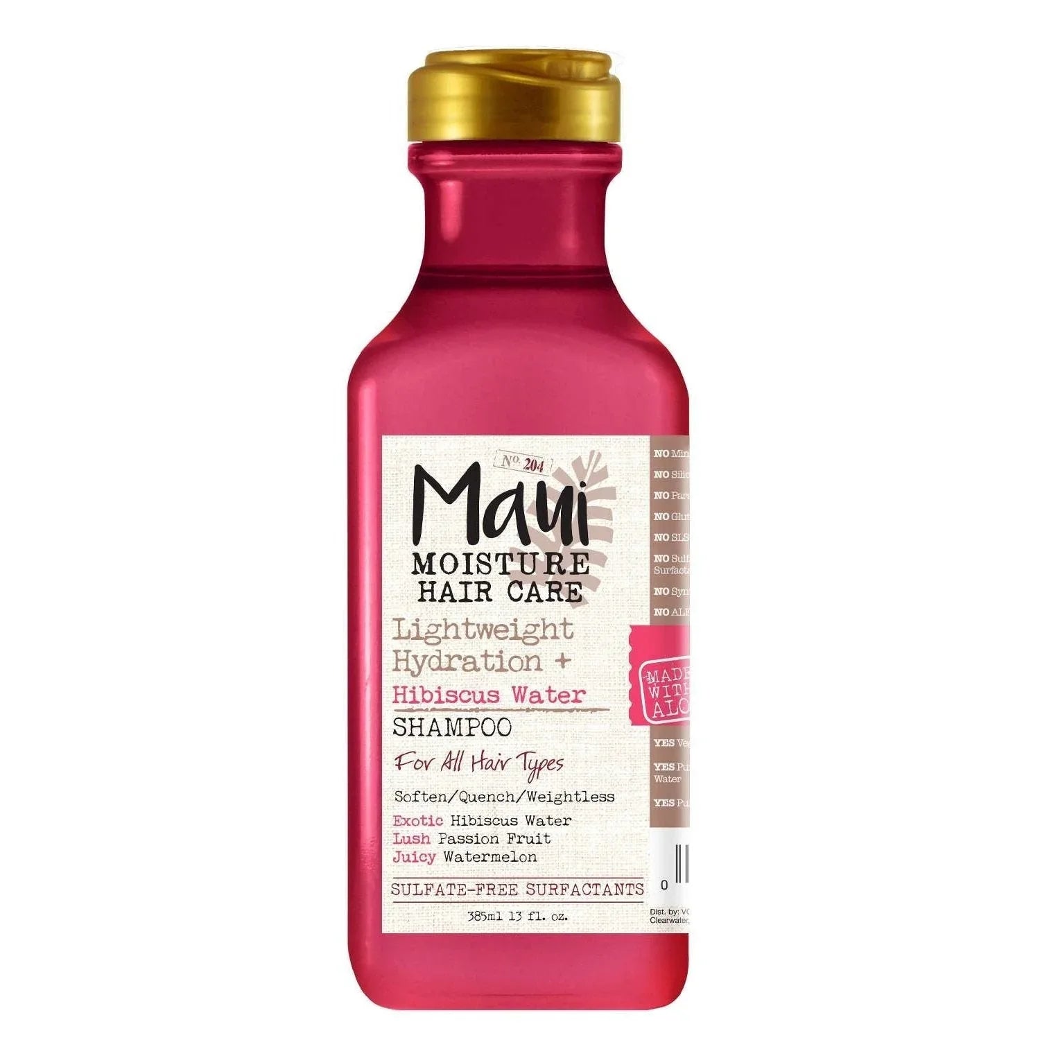 Maui Moisture Lightweight Hydration Hibiscus Water Shampoo 13.0 Fl Oz by Maui Moisture