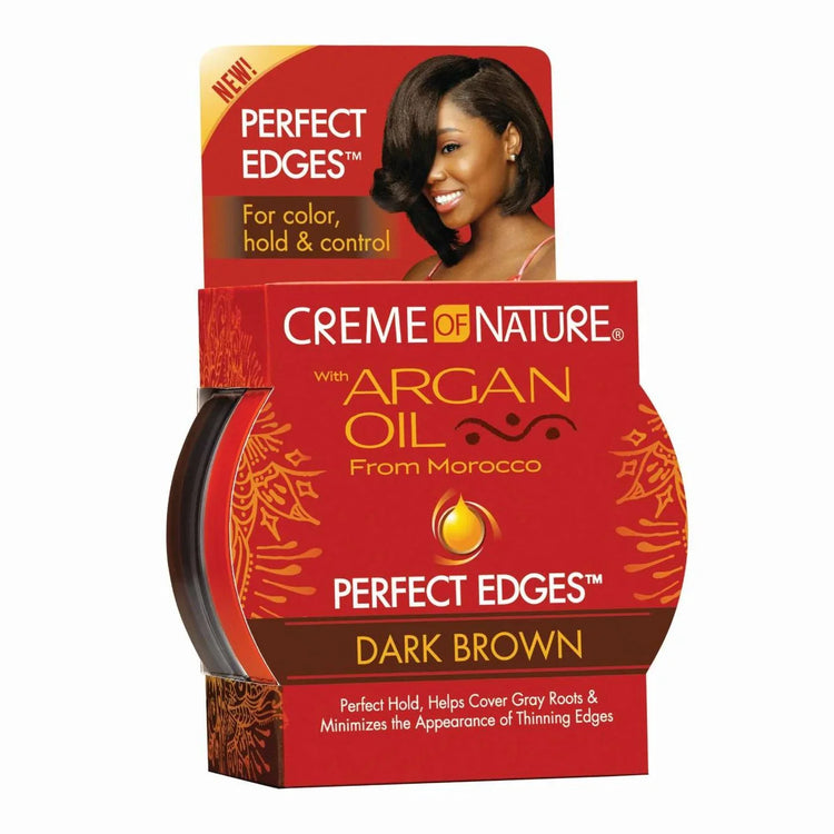 Creme Of Nature Argan Perfect Edges Brown 2.25 Oz by Creme of Nature