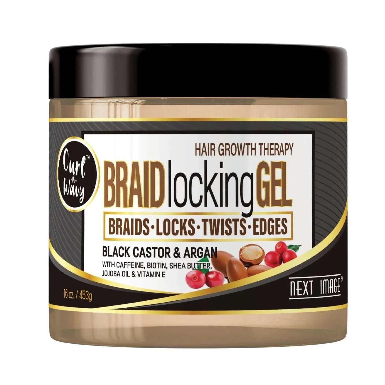 Next Image Braid Gel Black Castor 16 Oz by Next Image