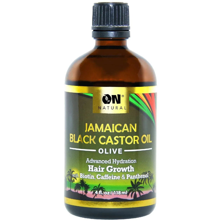 On Natural Jamaican Black Castor Oil Olive 4 Oz by ON Natural