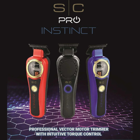 Stylecraft Instinct Intuitive Torque Control Trimmer - Red, Black, & Blue Lids by Stylecraft