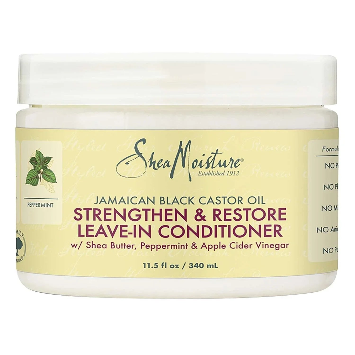 Shea Moisture Jamaican Black Castor Oil Strengthen Restore Leave-In Conditioner 11.5 Fl Oz by SheaMoisture