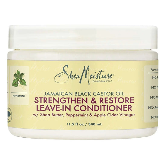 Shea Moisture Jamaican Black Castor Oil Strengthen Restore Leave-In Conditioner 11.5 Fl Oz