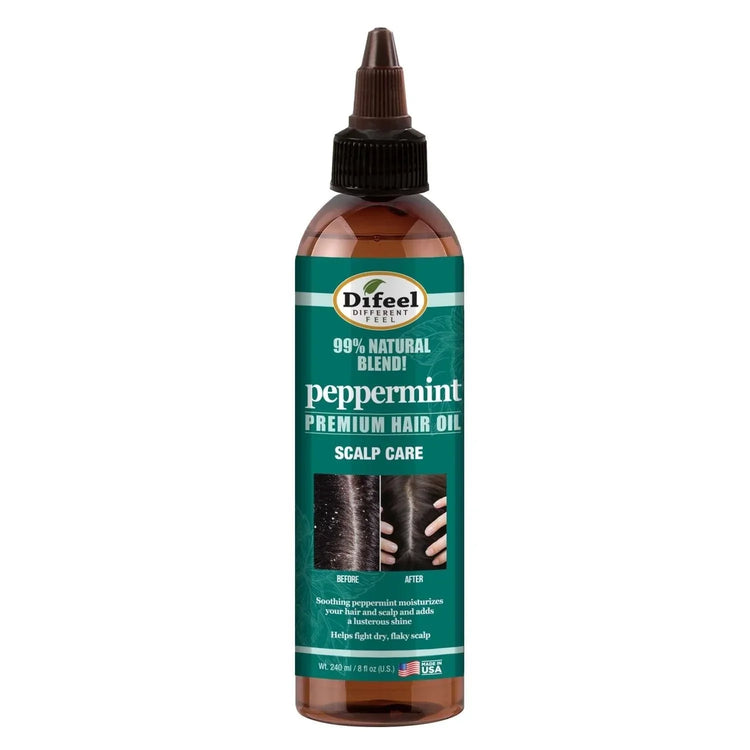 Difeel Sunflower Difeel 99% Natural Premium Hair Oil Peppermint Scalp Care 8 Oz by DiFeel