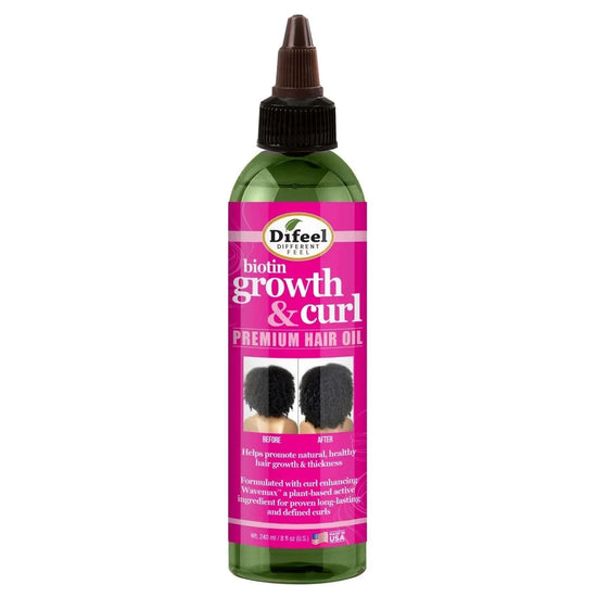 Difeel Growth And Curl Biotin Premium Hair Oil 8 Oz by Sunflower
