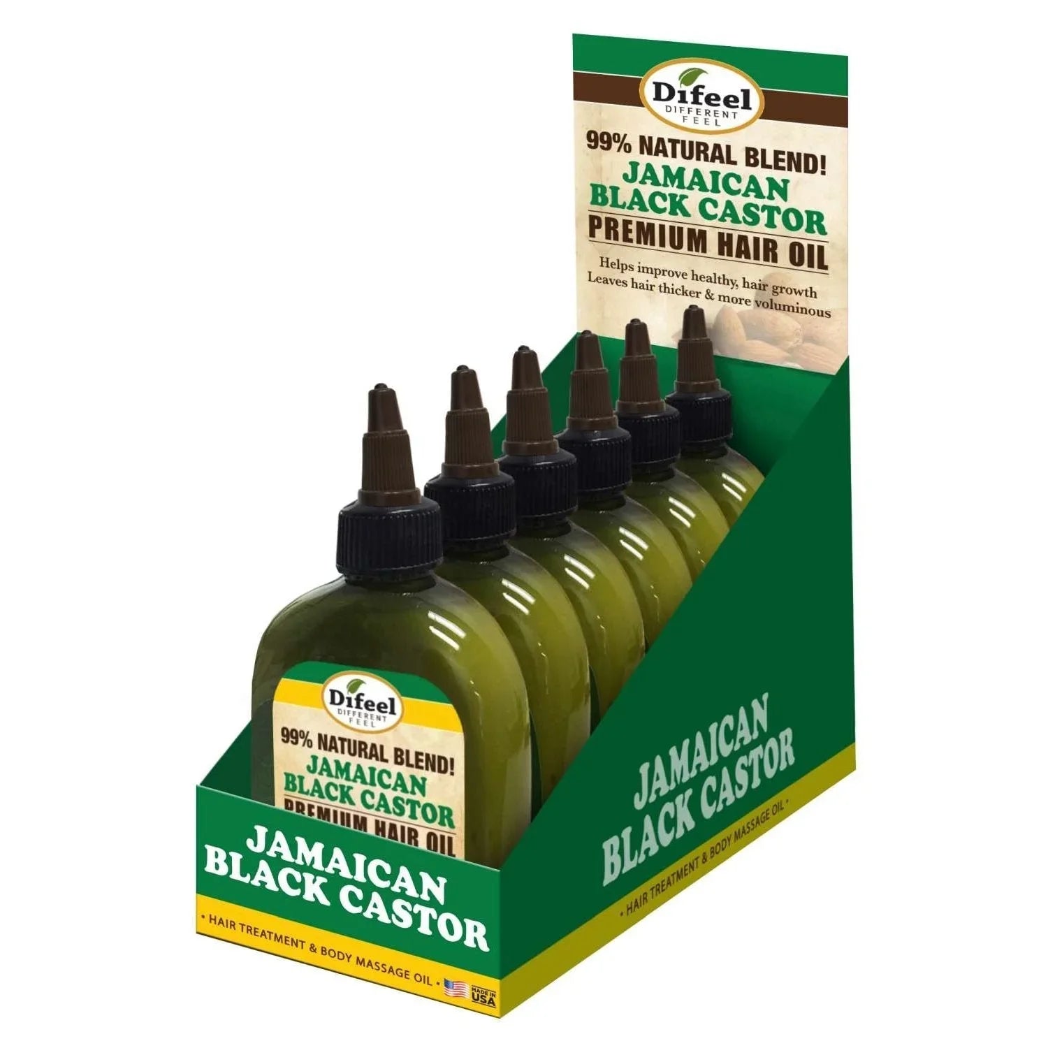 Difeel Sunflower Difeel Premium Natural Hair Oil - Jamaican Black Castor 7.78 Oz by DiFeel