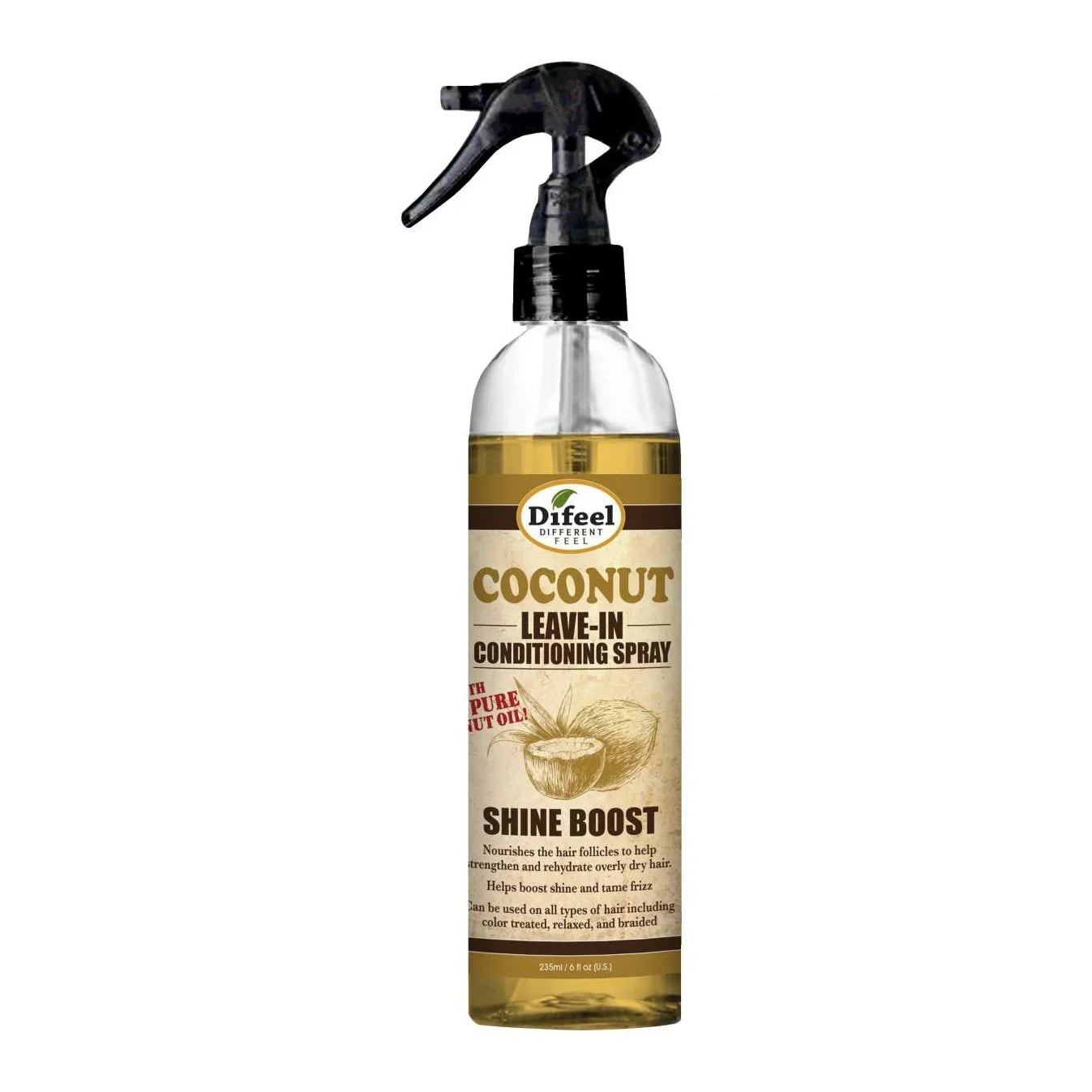 Difeel Leave In Spray Shine Coconut 6 Oz by DiFeel