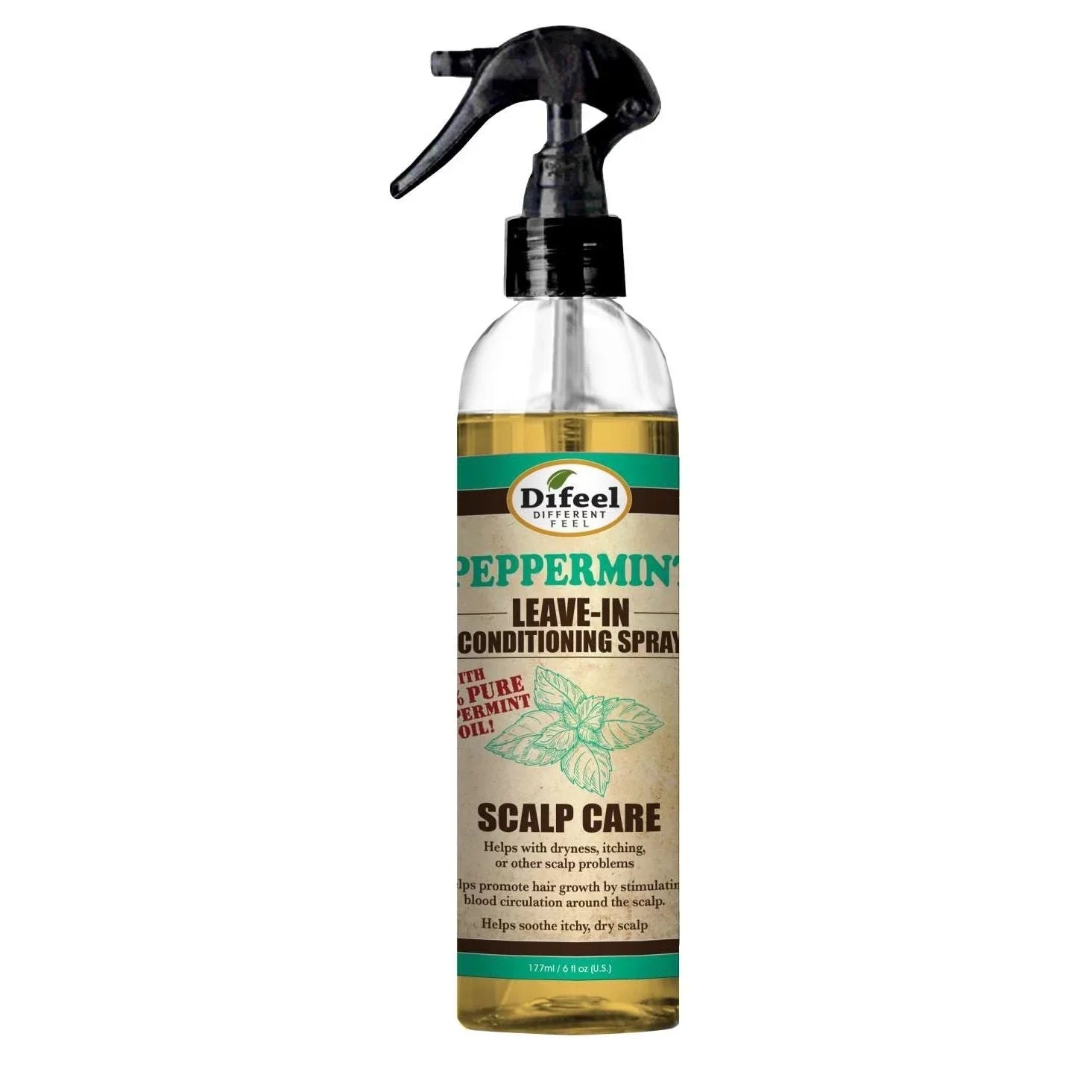 Difeel Leave In Spray Scalp Care Peppermint 6 Oz by Sunflower