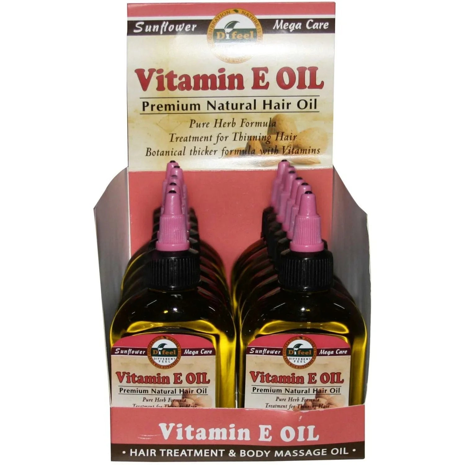 Difeel Premium Natural Hair Oil Vitamin E 2.5 Oz by DiFeel