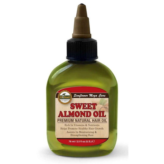 Difeel Premium Natural Hair Oil Sweet Almond 2.5 Oz by DiFeel