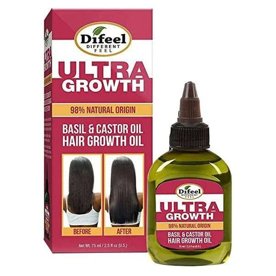 Difeel Sunflower Difeel Ultra Growth Basil-Castor Hair Oil 2.5 Oz by Sunflower