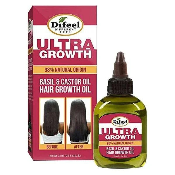 Difeel Sunflower Difeel Ultra Growth Basil-Castor Hair Oil 2.5 Oz by Sunflower