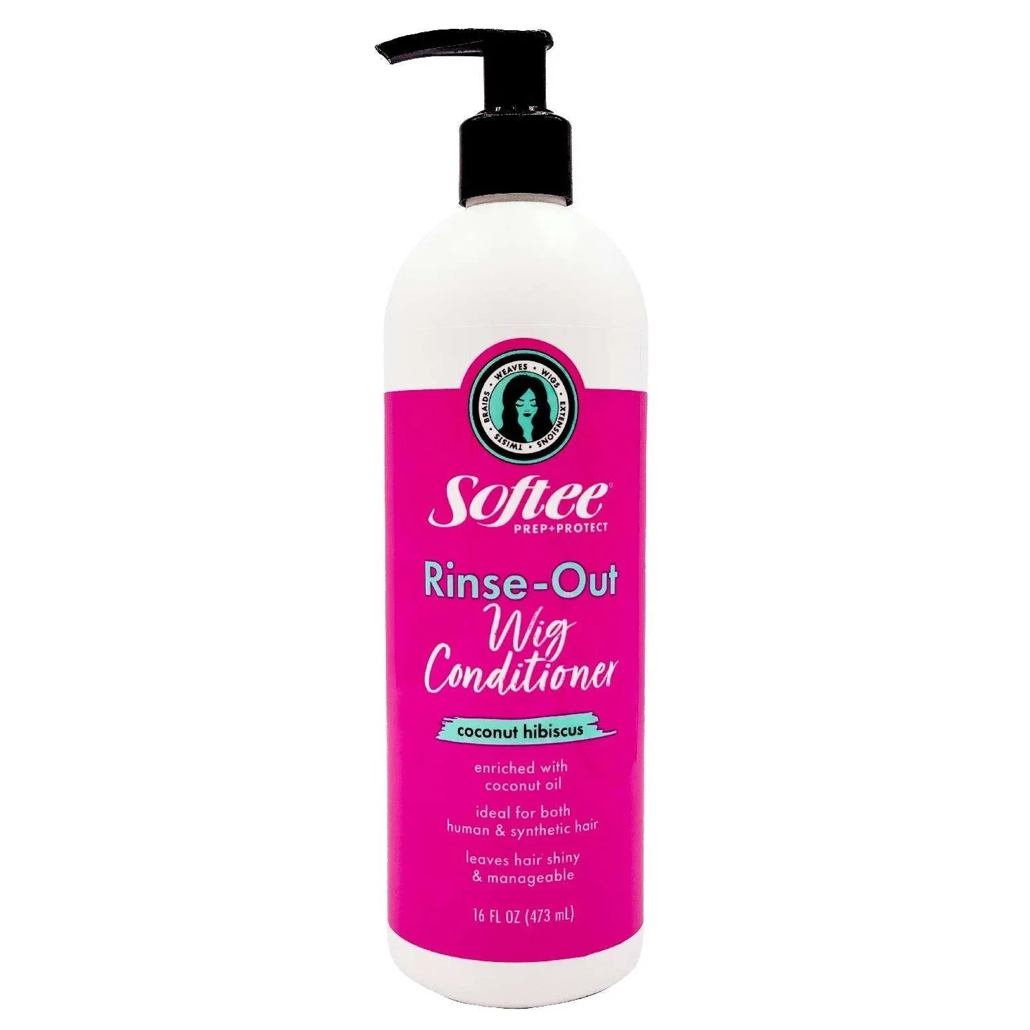 Softee Prep Protect Coconut Hibiscus Rinse-Out Wig Conditioner by Softee