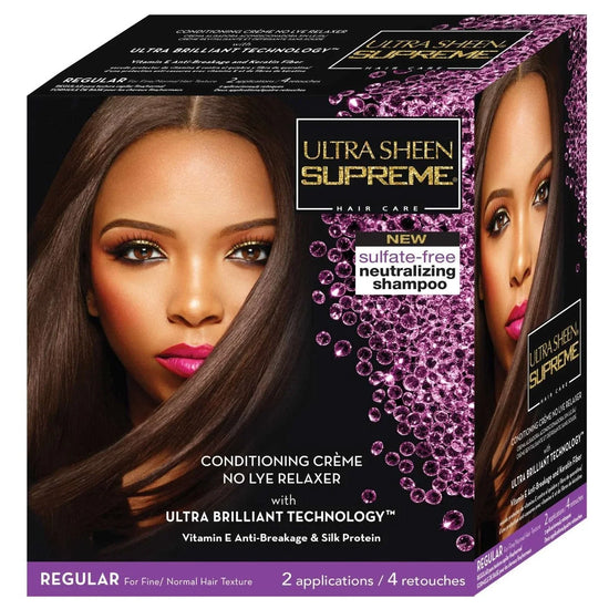 Ultra Sheen Supreme No-Lye Relaxer Kit Regular by Ultra Sheen