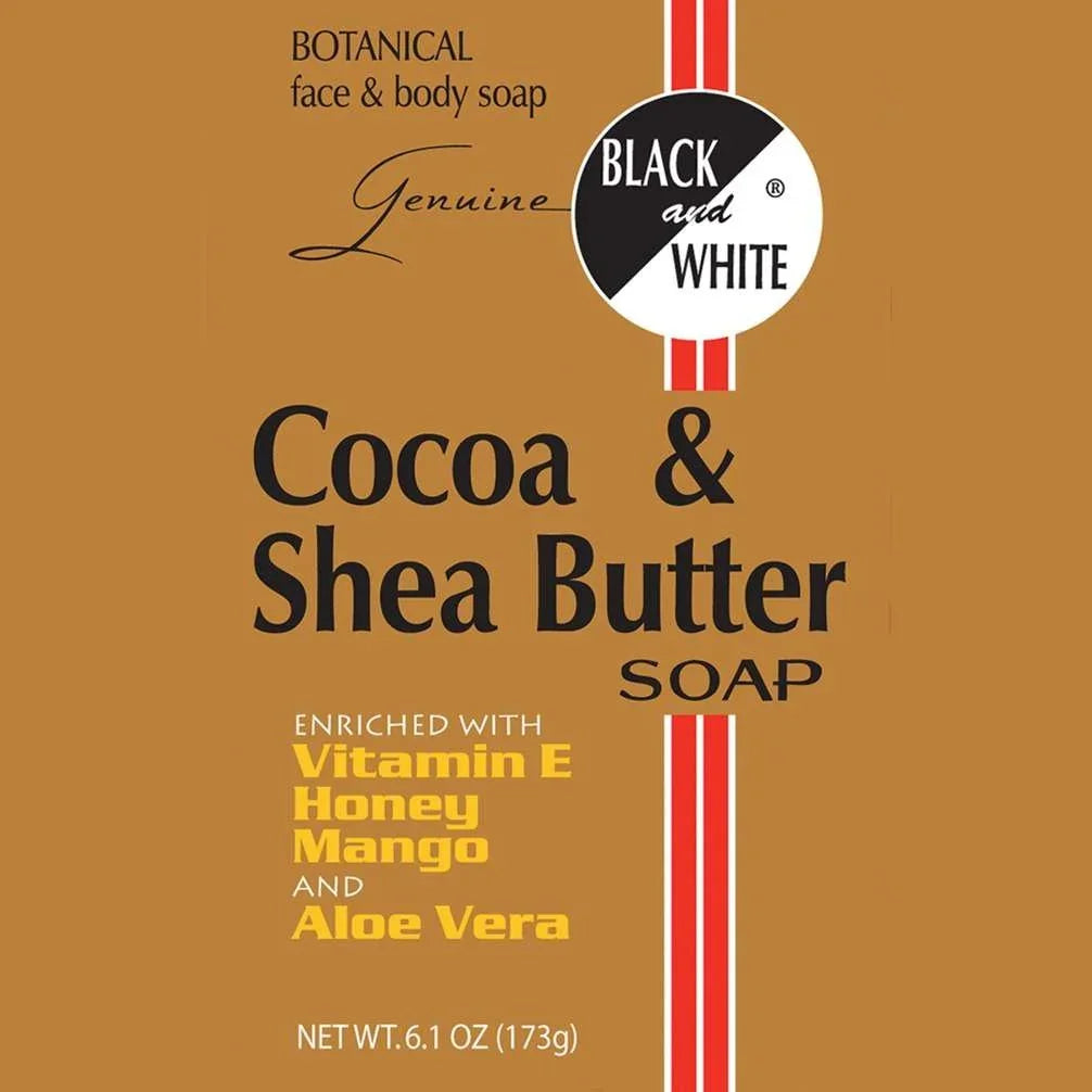 Black White Black And White Soap Cocoa Shea Butter 6.1 Oz by Black White