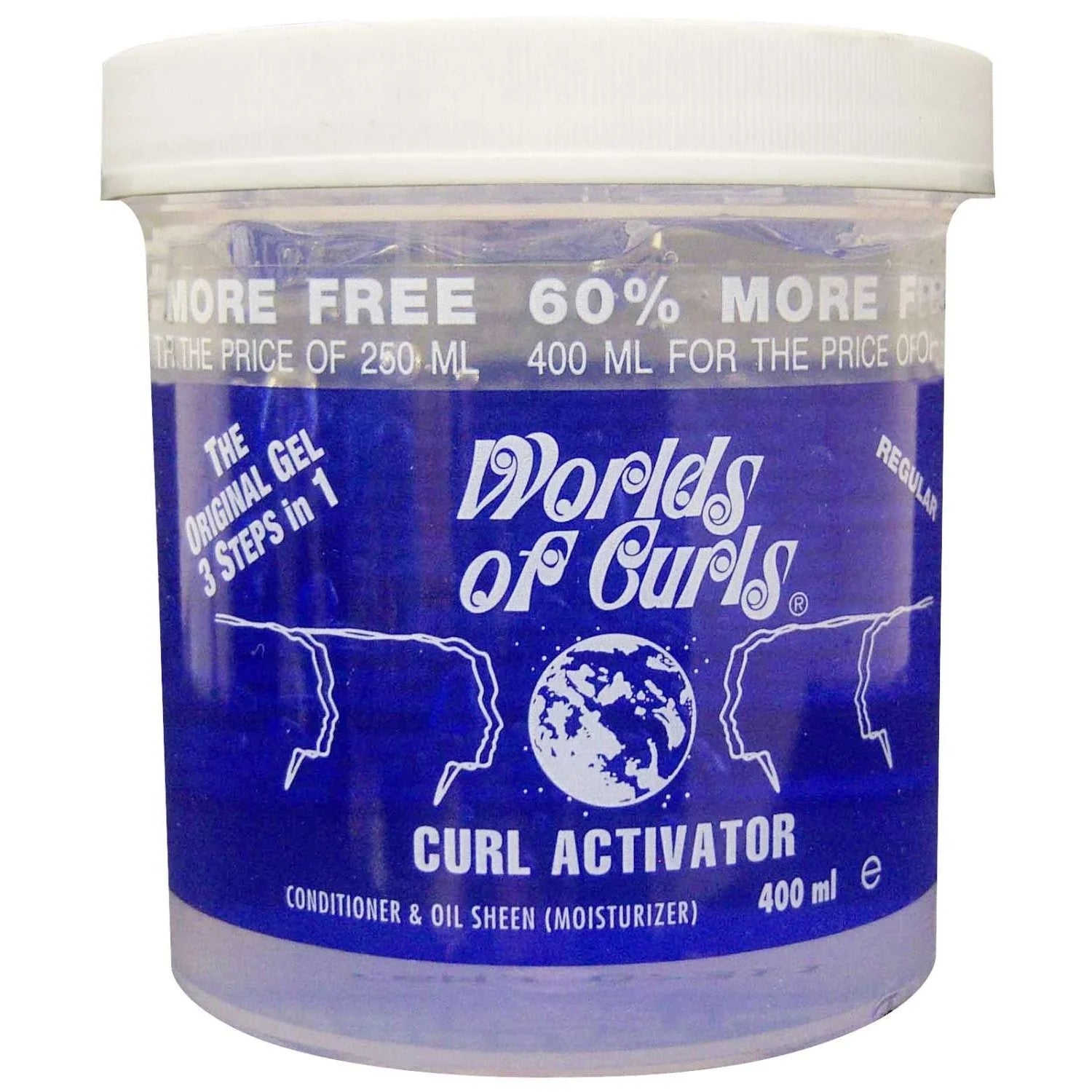 Worlds Of Curls Gel Activator Regular Bonus 16 Oz by Worlds of Curls