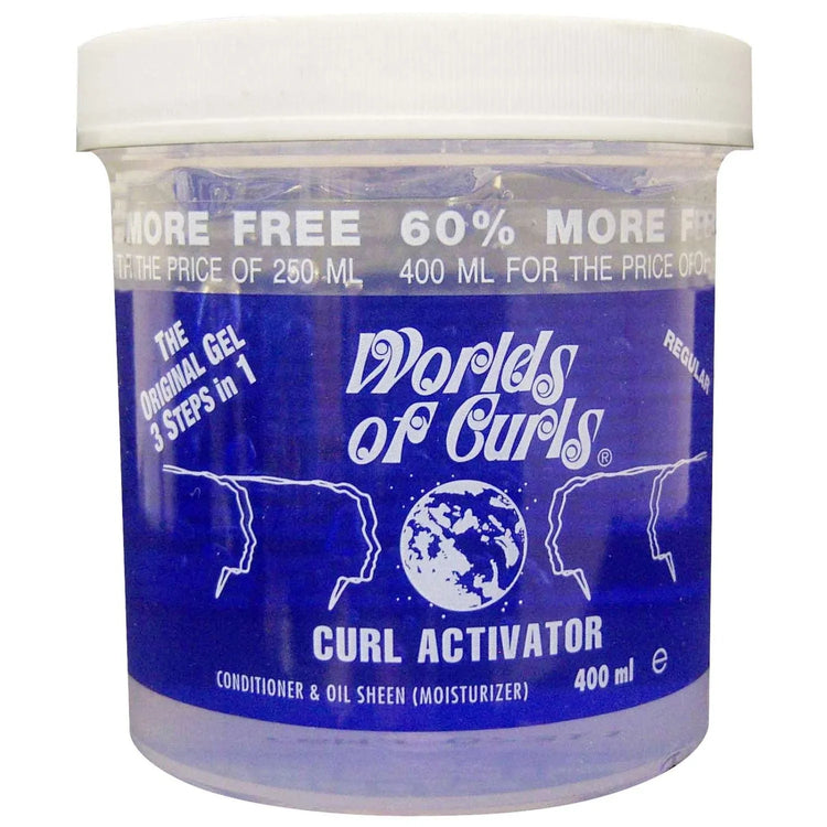 Worlds Of Curls Gel Activator Regular Bonus 16 Oz by Worlds of Curls
