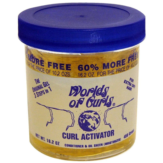Worlds Of Curls Gel Activator Extra Dry Bonus 16 Oz by Worlds of Curls