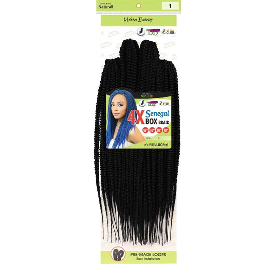 4X Senegal Box Braid Pre Made Loops For Easy Installation
