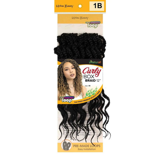 Naturall Curly Box Braid 12 Inch 1B Synthetic Hair