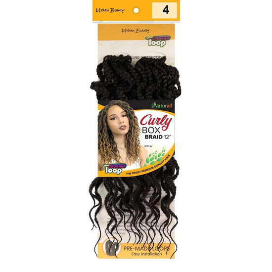 Synthetic Box Braid Curly Style 12 Inch 4 by Urban Beauty