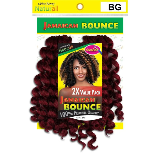 Jamaican Bounce Burgundy Synthetic Braiding Hair Value Pack