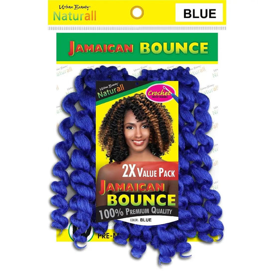 Jamaican Bounce Blue Synthetic Braiding Hair 3 Pack