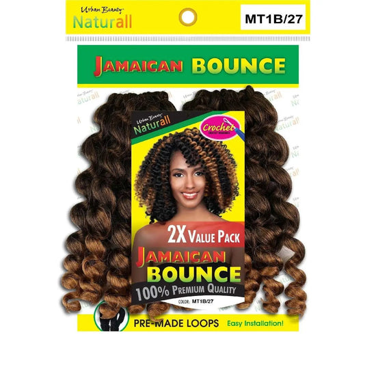 Jamaican Bounce Synthetic Braiding Hair 1B27 2 Pack
