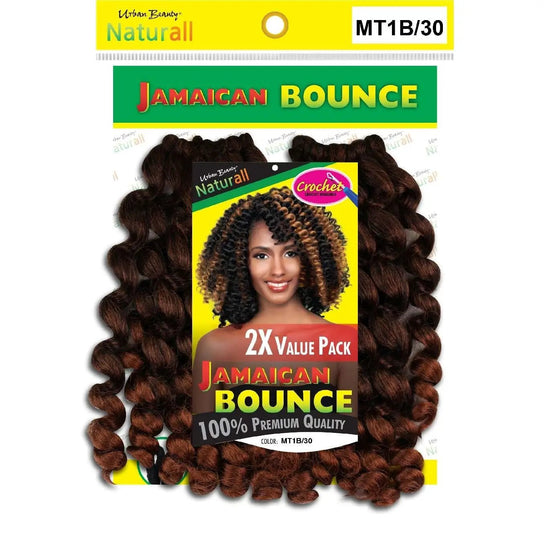 Jamaican Bounce Synthetic Braiding Hair P1B30 2X Value Pack