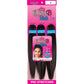Queen B Kids 3X 28in Pre-Stretched Braids Synthetic Color 2