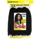 Synthetic Queen B 3X Q Ban Twist Braids Color 1 16 Inch