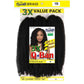 Queen B 3X Q Ban Twist Hair 16 Inch Color 1B Value Pack