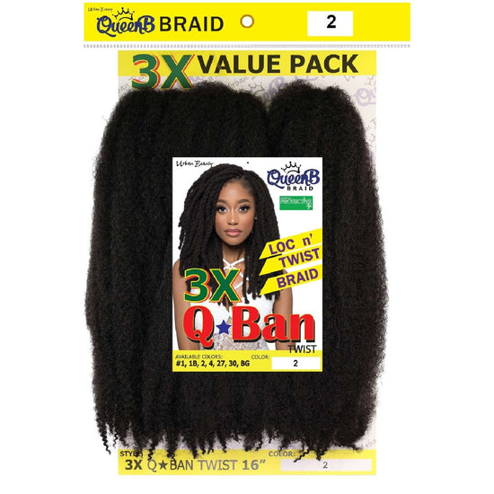 Synthetic Queen B 3X Q-Ban Twist Color 
