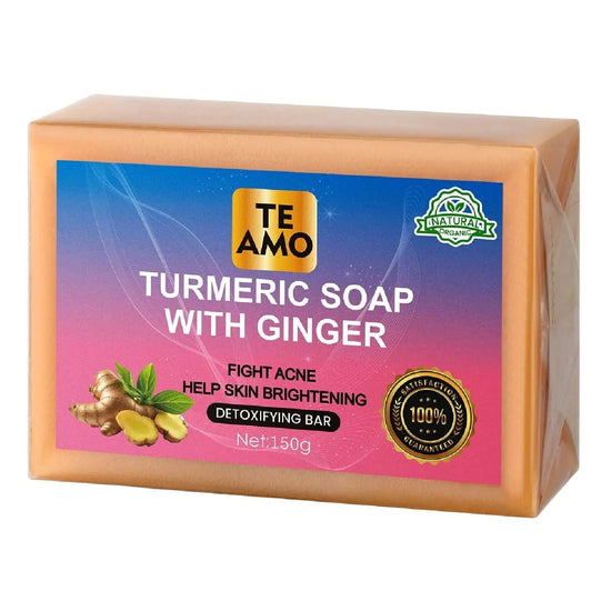 Te Amo Turmeric Soap With Ginger Detoxifying Bar For Acne