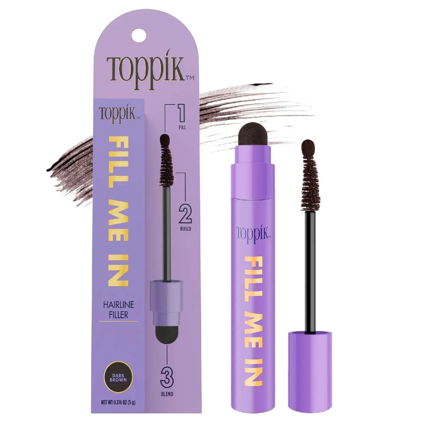Toppik Fill Me In Hairline Filler Dark Brown by Toppik
