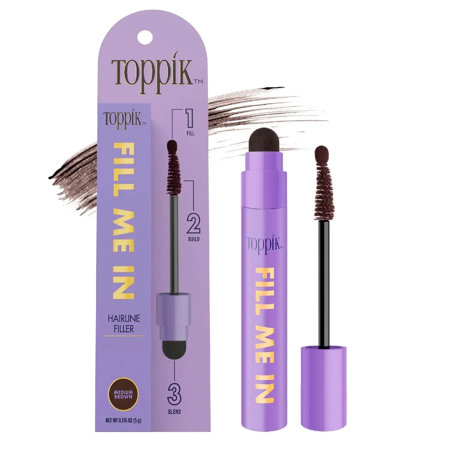 Toppik Fill Me In Hairline Filler Medium Brown by Toppik