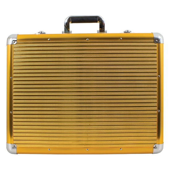 Vincent Hard Back Briefcase Style Large Mastercase Gold by VINCENT