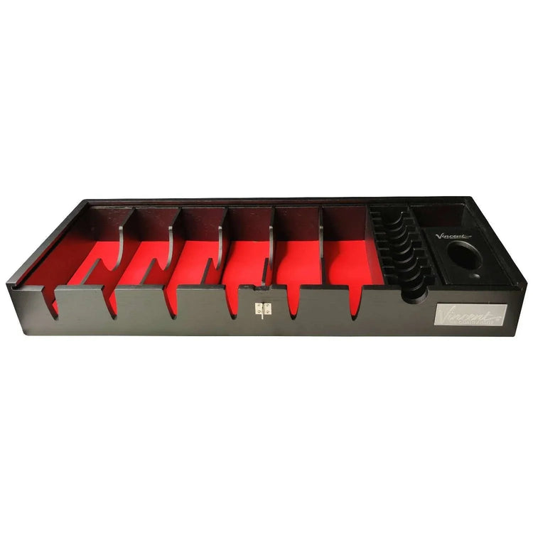 Vincent Counter Top Tray 8 Sections Large Black by VINCENT