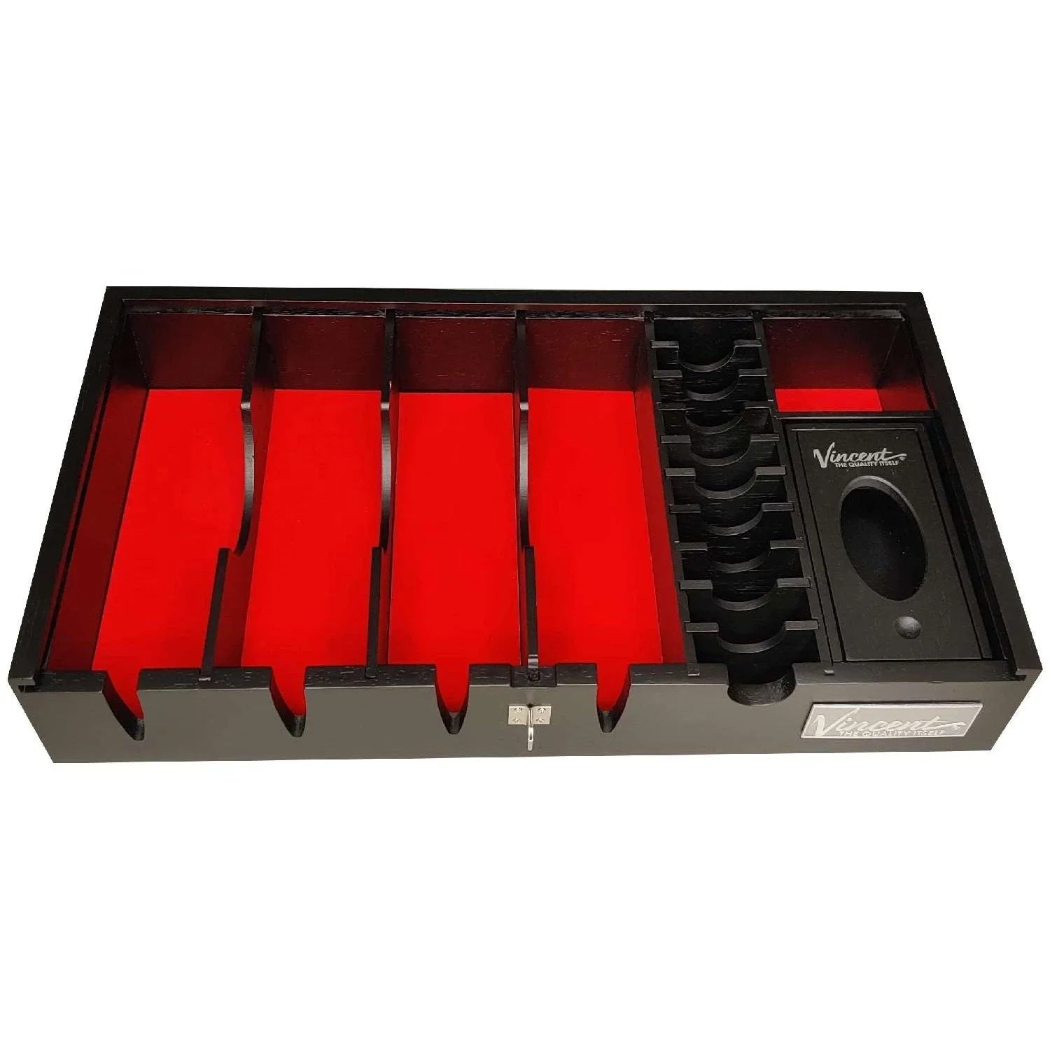 Vincent Counter Top Tray 6 Sections Small Black by VINCENT