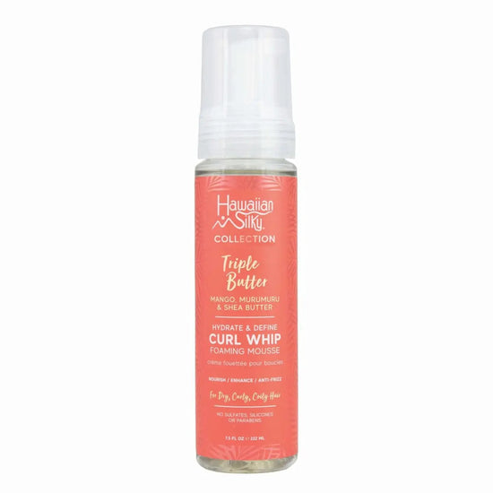 Hawaiian Silky triple butter curl whip foaming mousse bottle, red label